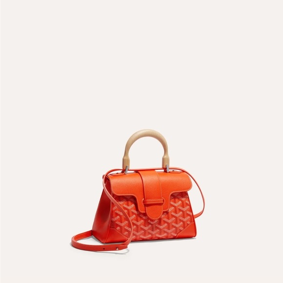 GOYARD SAIGON SOUPLE SOFT MINI BAG ORANGE FULLSET BNWT - Picture 1 of 9
